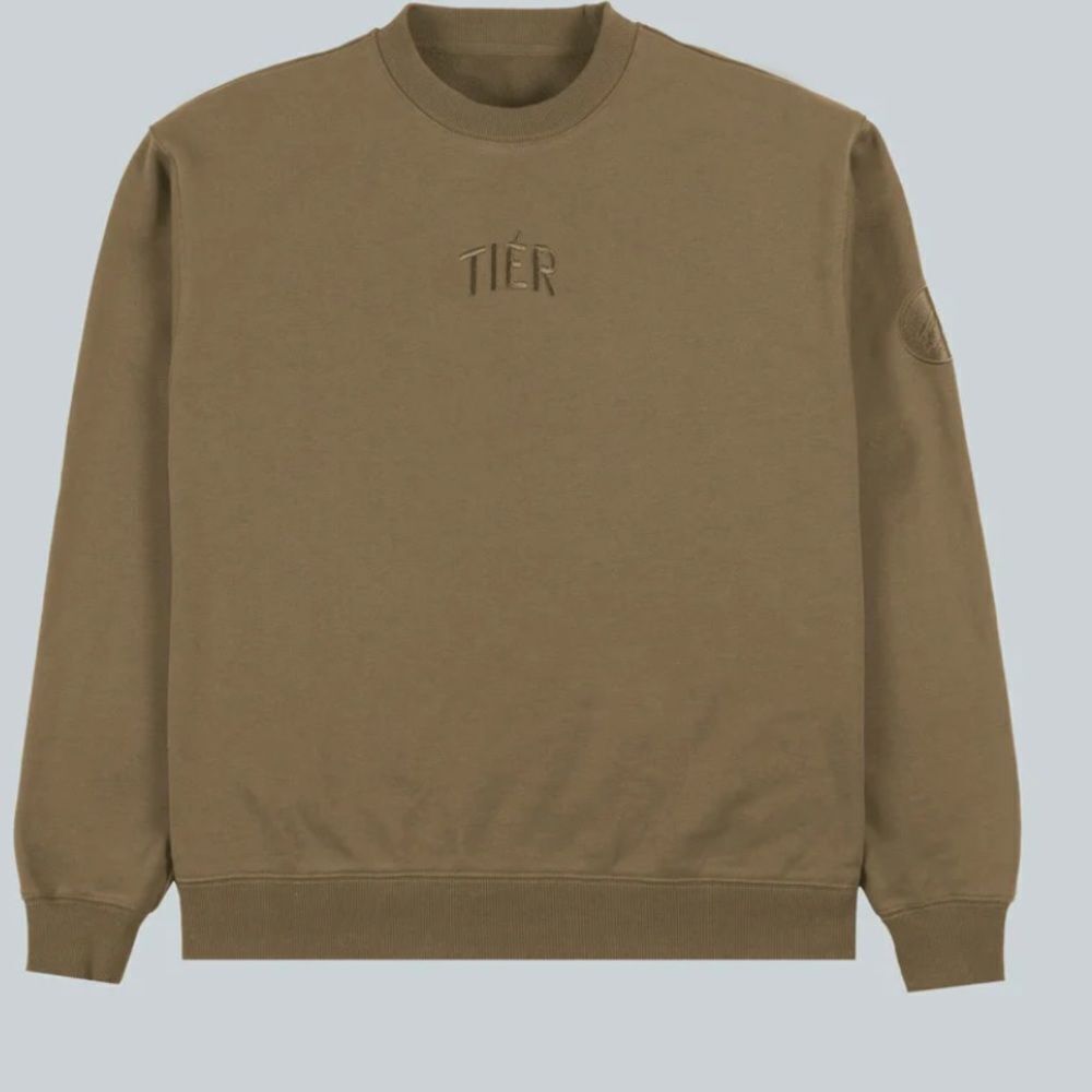 TIER‎ TAUPE CREWNECK XS PULLOVER SHIRT NWOT IN PACKAGING